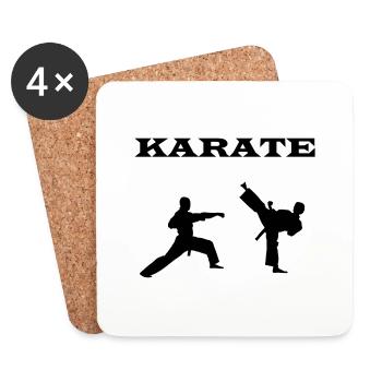 karate - Untersetzer (4er-Set) - Weiß - Vorne