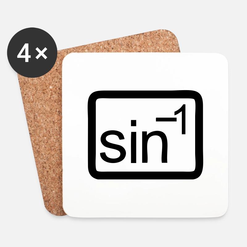 math - Coasters (set of 4) - white
