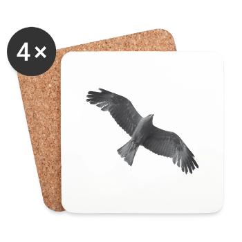 Aigle Royal - Dessous de verre (lot de 4) - blanc - Devant