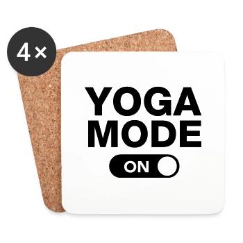 Yoga Mode (On) - Untersetzer (4er-Set) - Weiß - Vorne