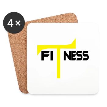FiTness - Untersetzer (4er-Set) - Weiß - Vorne