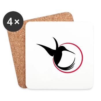Humming-bird - Coasters (set of 4) - white - Front