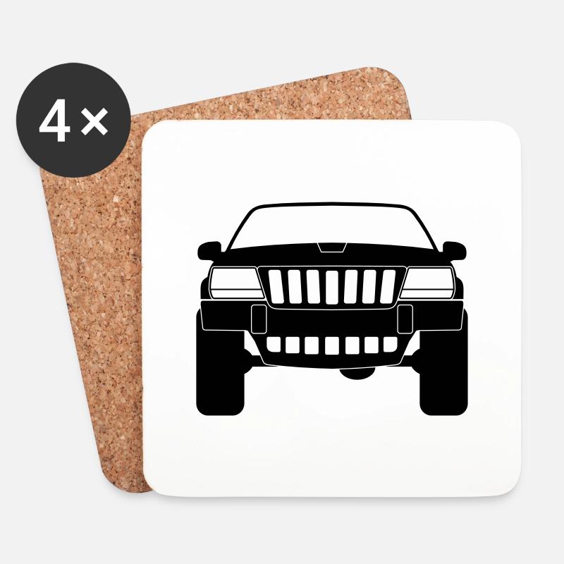 Grand Cherokee WJ - Untersetzer (4er-Set) - Weiß