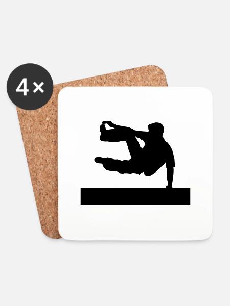Le Parkour - Untersetzer (4er-Set) - Weiß
