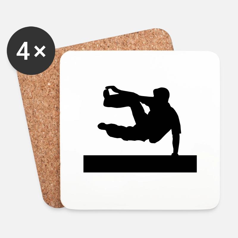 Le Parkour - Untersetzer (4er-Set) - Weiß
