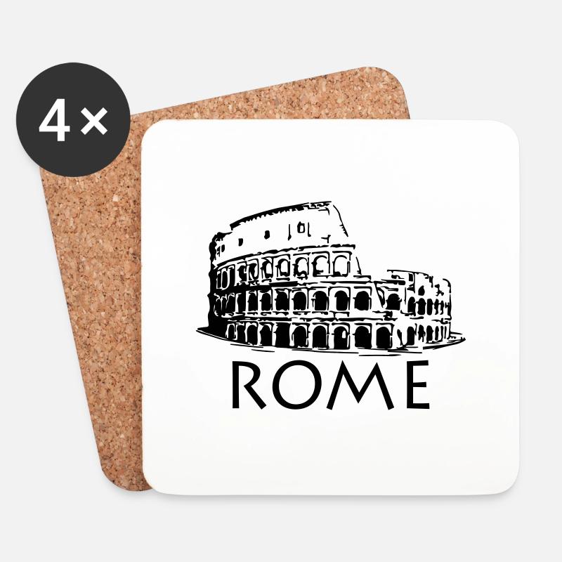 Rome - Coasters (set of 4) - white