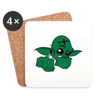 Troll - Coasters (set of 4) - white - Front
