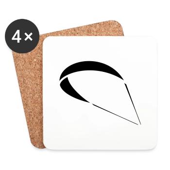 Gleitschirm Kite - Coasters (set of 4) - white - Front