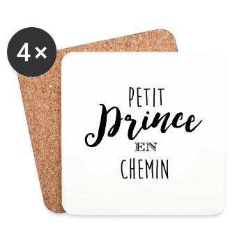 Petit Prince en chemin - Dessous de verre (lot de 4) - blanc - Devant