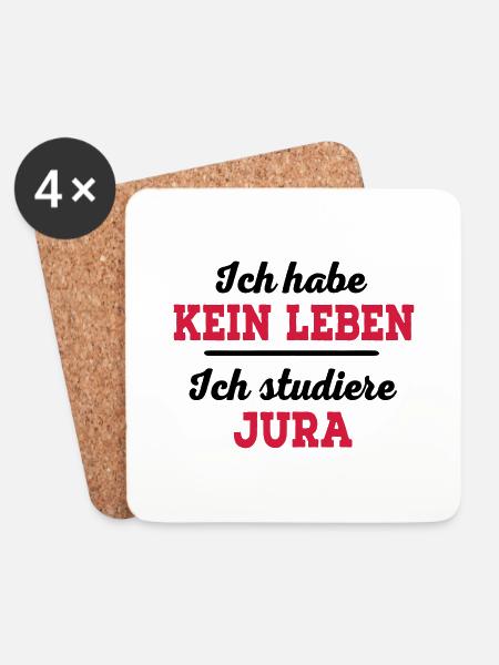 Jura - Untersetzer (4er-Set) - Weiß