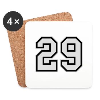 29 - Dessous de verre (lot de 4) - blanc - Devant
