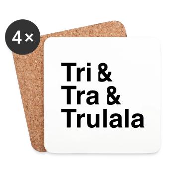 Kasper - Tri Tra Trulala - Coasters (set of 4) - white - Front
