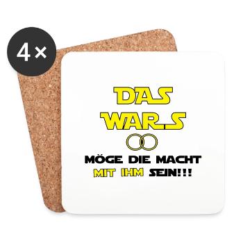 Das Wars - Untersetzer (4er-Set) - Weiß - Vorne