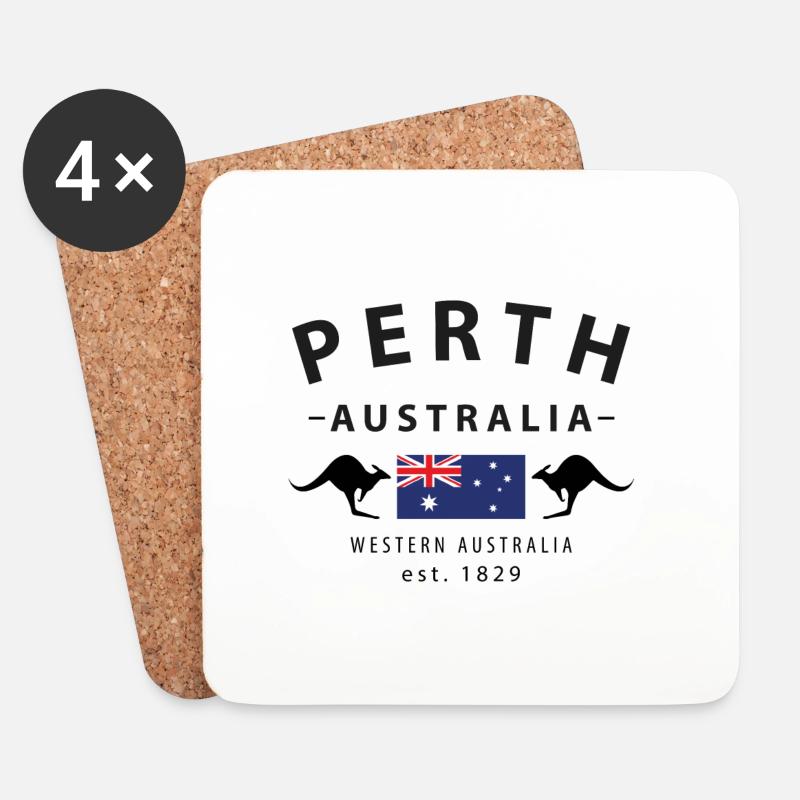 Perth - Coasters (set of 4) - white