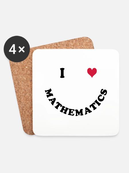 Mathematik - Untersetzer (4er-Set) - Weiß