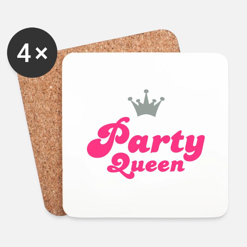 party - Untersetzer (4er-Set) - Weiß