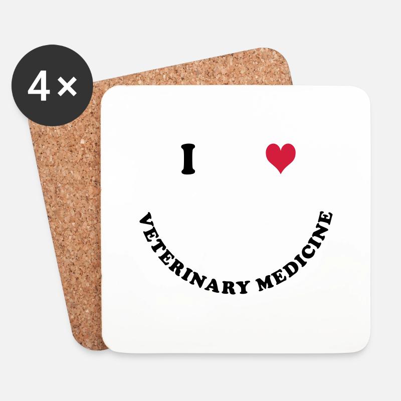 Veterinary medicine - Coasters (set of 4) - white