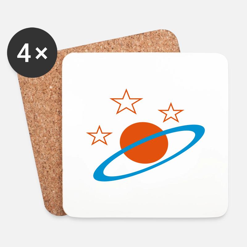 space - Untersetzer (4er-Set) - Weiß