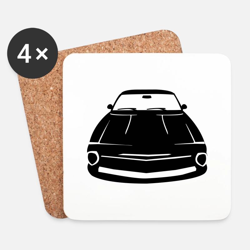 auto - Untersetzer (4er-Set) - Weiß