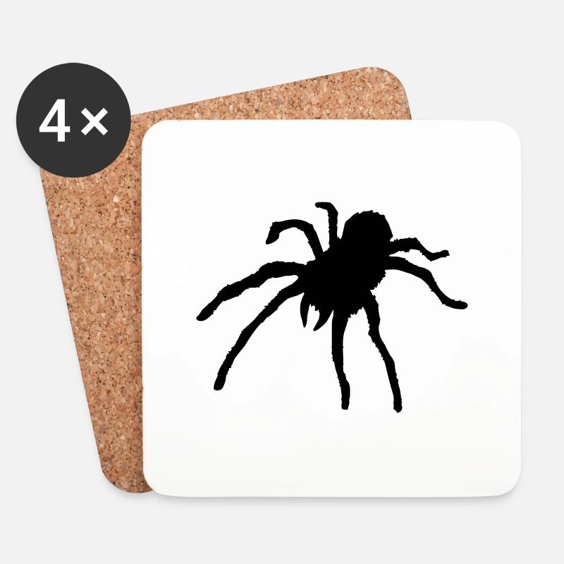Tarantula Spider - Untersetzer (4er-Set) - Weiß