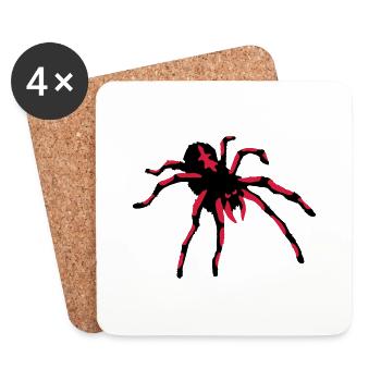 Tarantula Spider - Untersetzer (4er-Set) - Weiß - Vorne