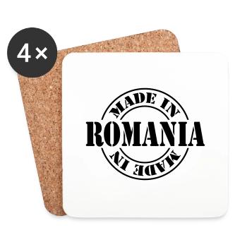 made in romania m1k2 - Dessous de verre (lot de 4) - blanc - Devant
