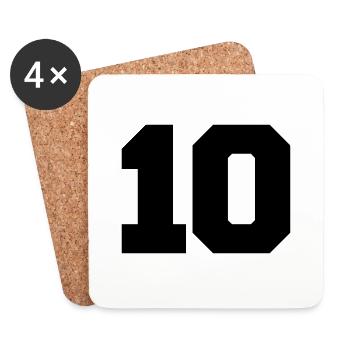 10 - Untersetzer (4er-Set) - Weiß - Vorne