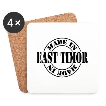 made in east timor m1k2 - Dessous de verre (lot de 4) - blanc - Devant