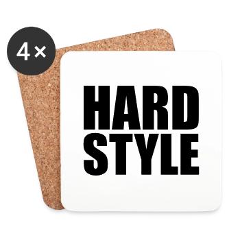 Hard style - Coasters (set of 4) - white - Front