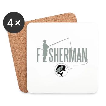 Fisherman - Untersetzer (4er-Set) - Weiß - Vorne