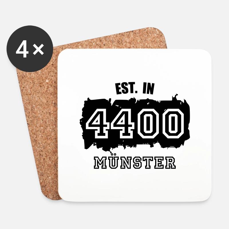 Established 4400 Münster - Untersetzer (4er-Set) - Weiß