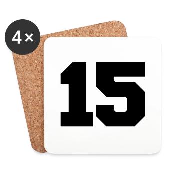 15 - Untersetzer (4er-Set) - Weiß - Vorne