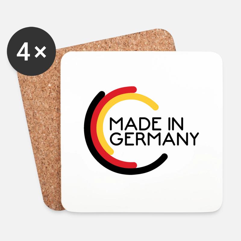 Made in Germany - Untersetzer (4er-Set) - Weiß