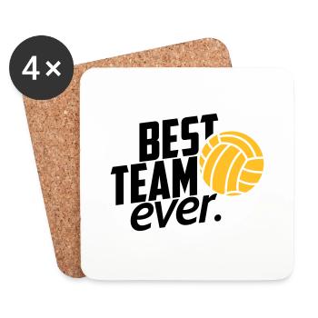 volleyball team - Coasters (set of 4) - white - Front