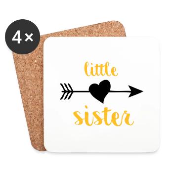 Little Sister - Untersetzer (4er-Set) - Weiß - Vorne