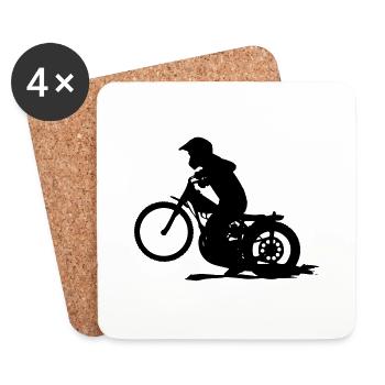 Speedway - Untersetzer (4er-Set) - Weiß - Vorne