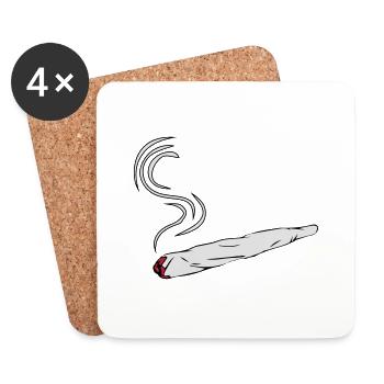 kiffen joint design - Untersetzer (4er-Set) - Weiß - Vorne
