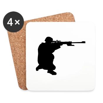 soldier_01 - Coasters (set of 4) - white - Front