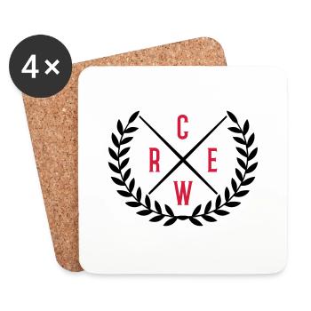 crew kranz - Untersetzer (4er-Set) - Weiß - Vorne