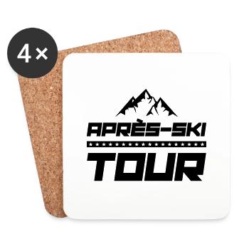 apres ski tour - Untersetzer (4er-Set) - Weiß - Vorne