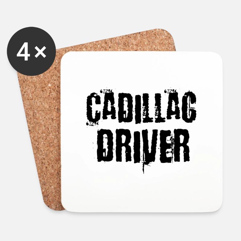 Caddy driver - Untersetzer (4er-Set) - Weiß