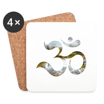 goa autumn - Coasters (set of 4) - white - Front