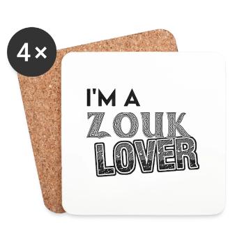 I am a Zouk Lover - Coasters (set of 4) - white - Front