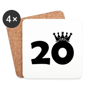 20 krone - Untersetzer (4er-Set) - Weiß - Vorne