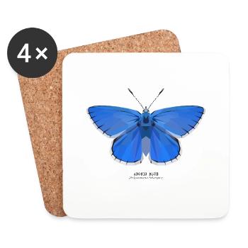 Adonis Bleu - Dessous de verre (lot de 4) - blanc - Devant