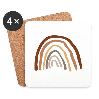 Rainbow - Dessous de verre (lot de 4) - blanc - Devant