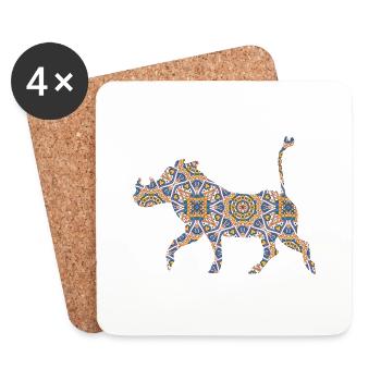 Pumba - Coasters (set of 4) - white - Front