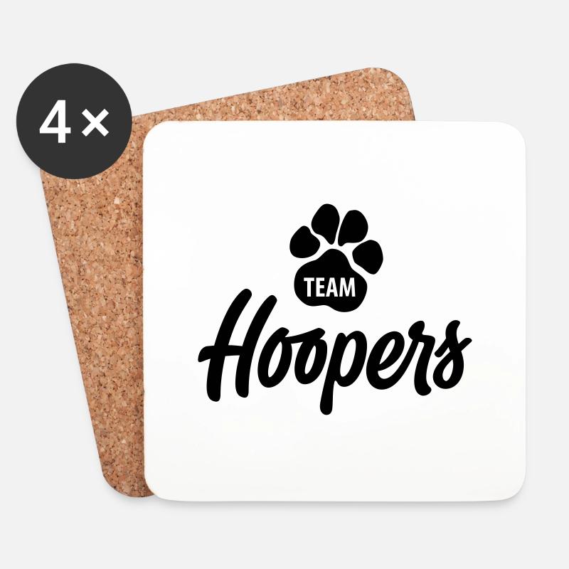 Team Hoopers Agility Hundesport - Untersetzer (4er-Set) - Weiß