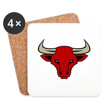 taurus 02 - Coasters (set of 4) - white - Front