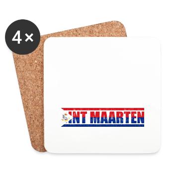 Sint Maarten - Untersetzer (4er-Set) - Weiß - Vorne